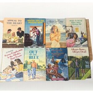 Vintage Teen Young Adult Paperback Book Lot 8 Romance Drama 80s 90s Nostalgia